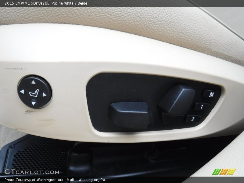 Alpine White / Beige 2015 BMW X1 xDrive28i