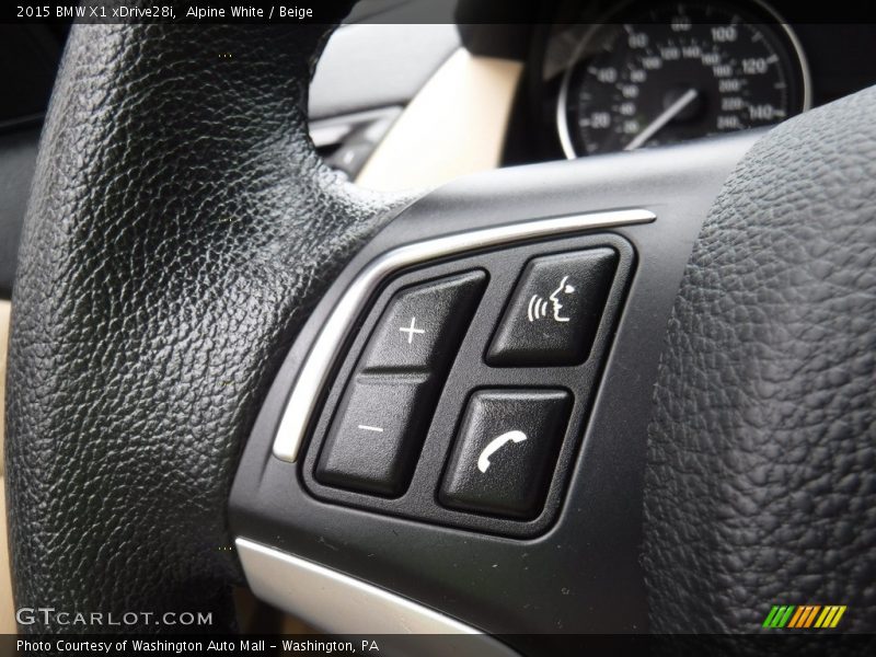 Alpine White / Beige 2015 BMW X1 xDrive28i