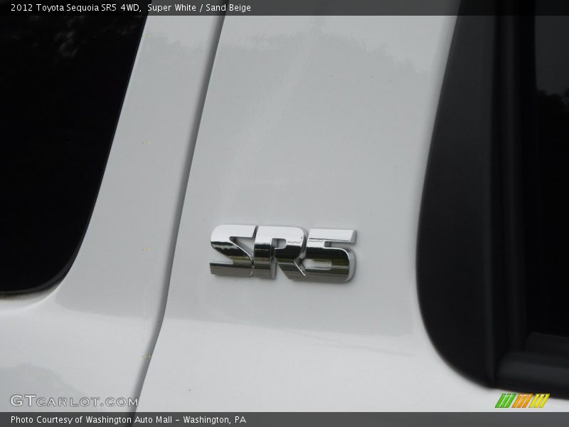 Super White / Sand Beige 2012 Toyota Sequoia SR5 4WD