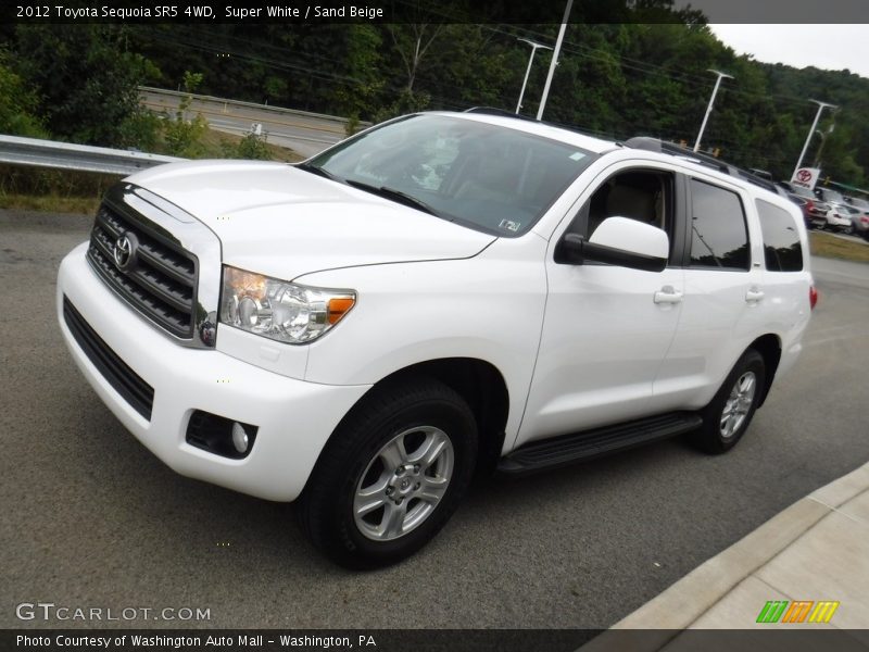 Super White / Sand Beige 2012 Toyota Sequoia SR5 4WD