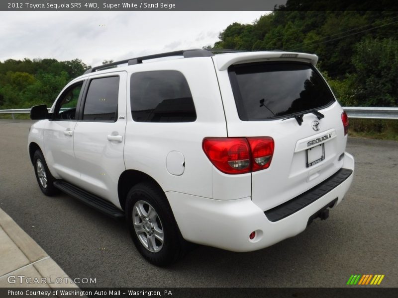 Super White / Sand Beige 2012 Toyota Sequoia SR5 4WD