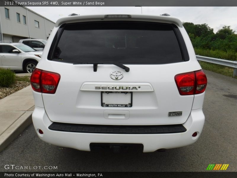 Super White / Sand Beige 2012 Toyota Sequoia SR5 4WD