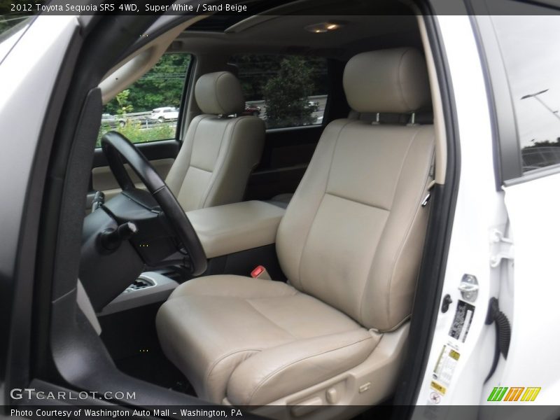 Super White / Sand Beige 2012 Toyota Sequoia SR5 4WD