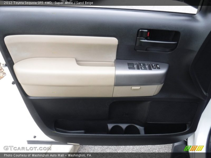 Super White / Sand Beige 2012 Toyota Sequoia SR5 4WD