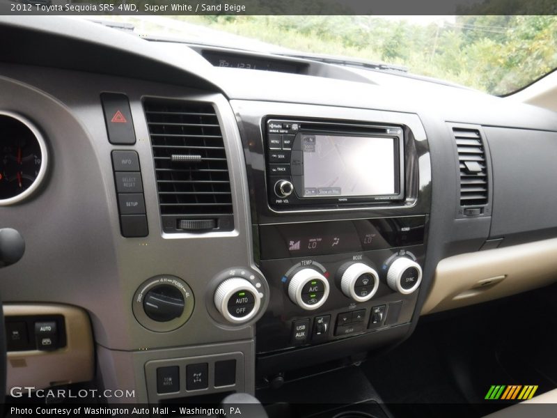 Super White / Sand Beige 2012 Toyota Sequoia SR5 4WD
