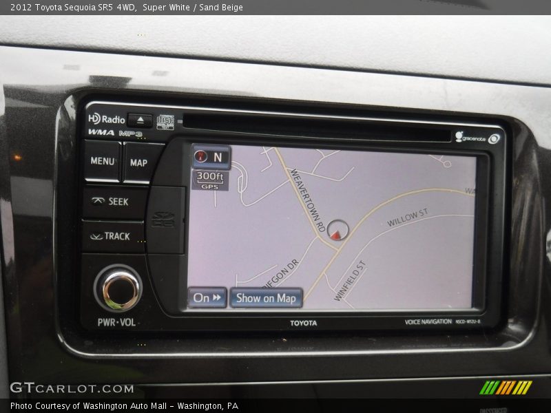 Super White / Sand Beige 2012 Toyota Sequoia SR5 4WD