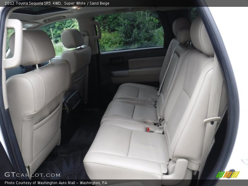 Super White / Sand Beige 2012 Toyota Sequoia SR5 4WD