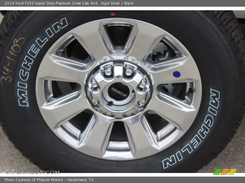 Ingot Silver / Black 2019 Ford F350 Super Duty Platinum Crew Cab 4x4