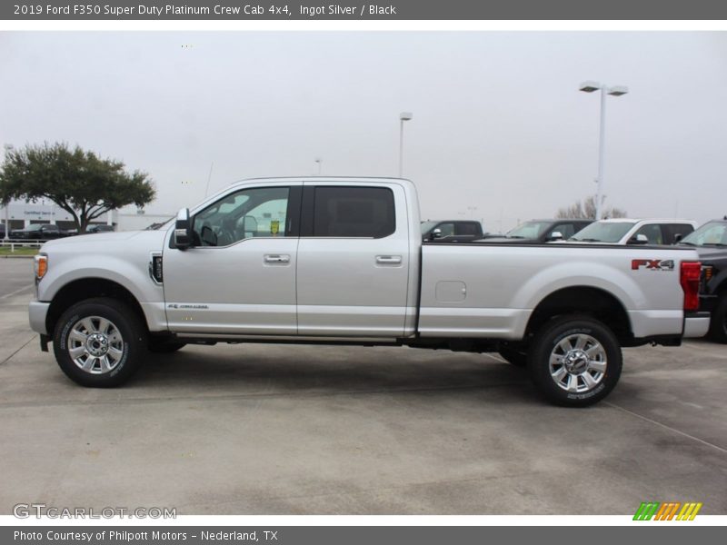Ingot Silver / Black 2019 Ford F350 Super Duty Platinum Crew Cab 4x4