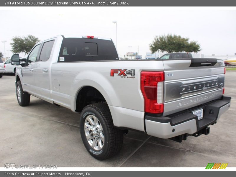 Ingot Silver / Black 2019 Ford F350 Super Duty Platinum Crew Cab 4x4
