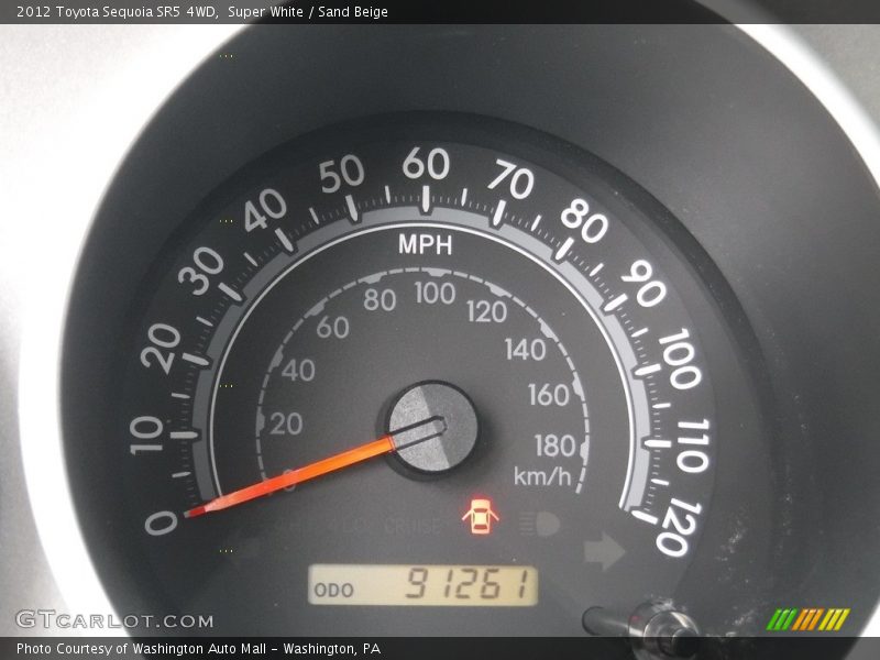 Super White / Sand Beige 2012 Toyota Sequoia SR5 4WD