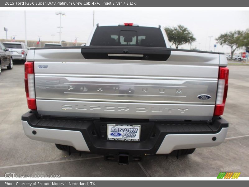 Ingot Silver / Black 2019 Ford F350 Super Duty Platinum Crew Cab 4x4