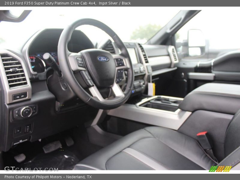 Ingot Silver / Black 2019 Ford F350 Super Duty Platinum Crew Cab 4x4