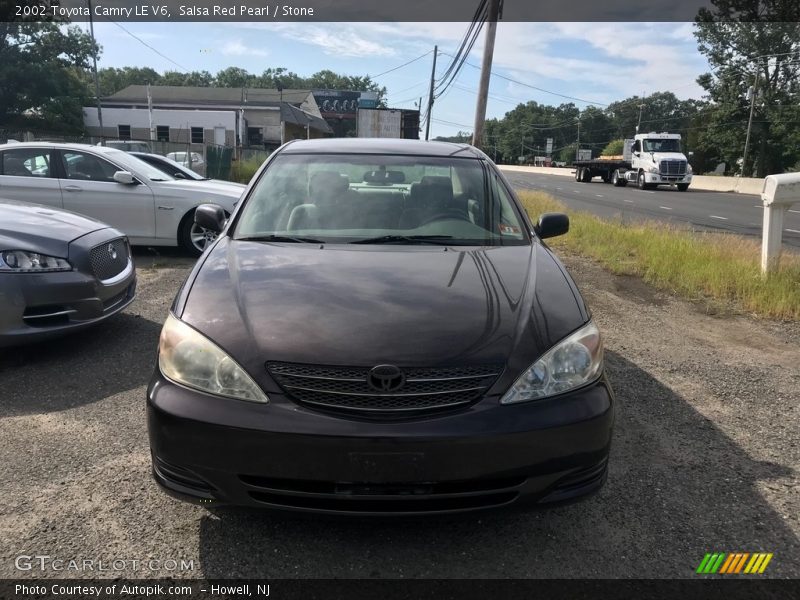 Salsa Red Pearl / Stone 2002 Toyota Camry LE V6