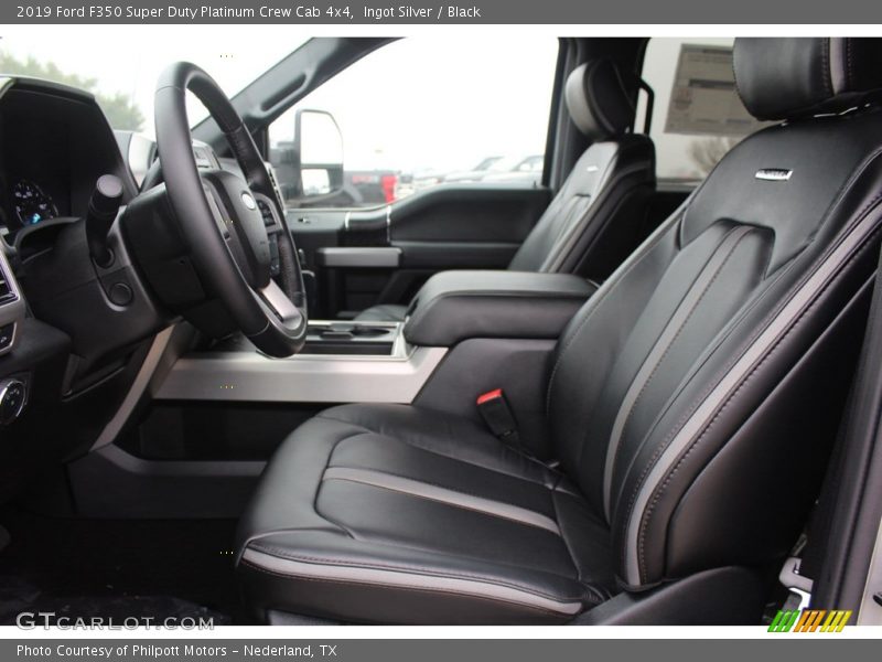Ingot Silver / Black 2019 Ford F350 Super Duty Platinum Crew Cab 4x4