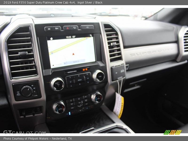 Ingot Silver / Black 2019 Ford F350 Super Duty Platinum Crew Cab 4x4