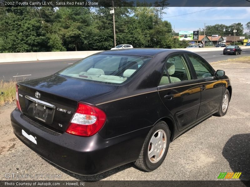 Salsa Red Pearl / Stone 2002 Toyota Camry LE V6
