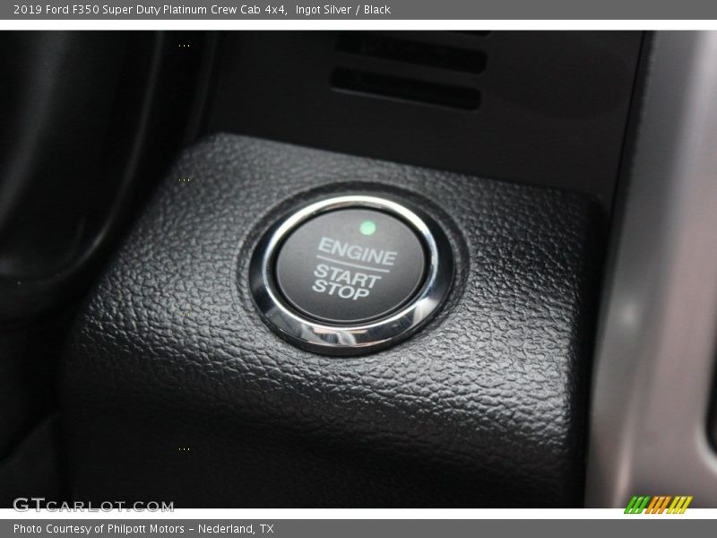 Ingot Silver / Black 2019 Ford F350 Super Duty Platinum Crew Cab 4x4