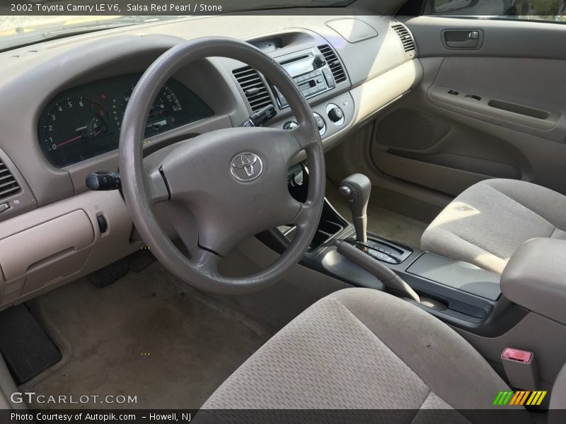 Salsa Red Pearl / Stone 2002 Toyota Camry LE V6