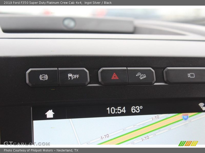 Ingot Silver / Black 2019 Ford F350 Super Duty Platinum Crew Cab 4x4