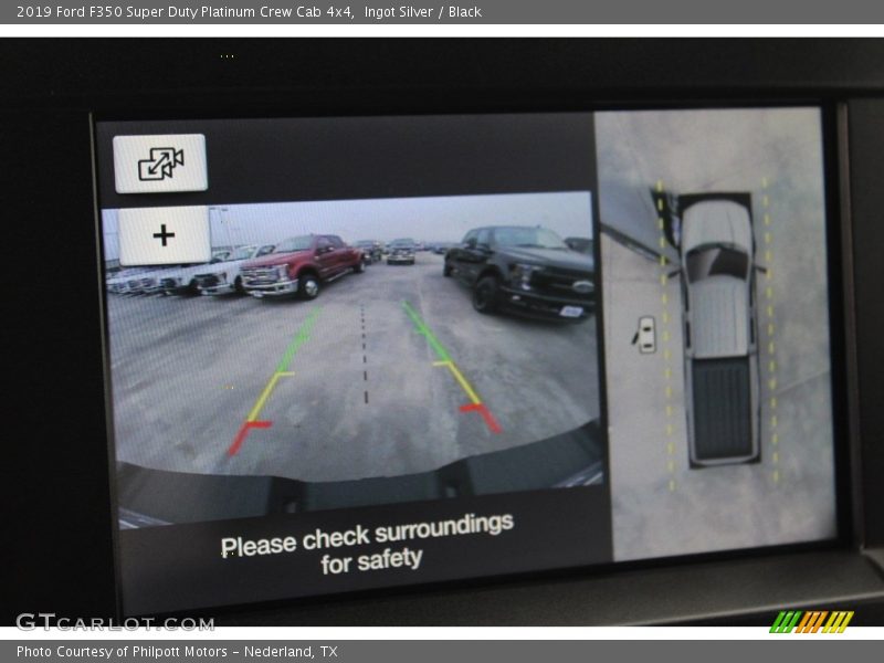 Ingot Silver / Black 2019 Ford F350 Super Duty Platinum Crew Cab 4x4