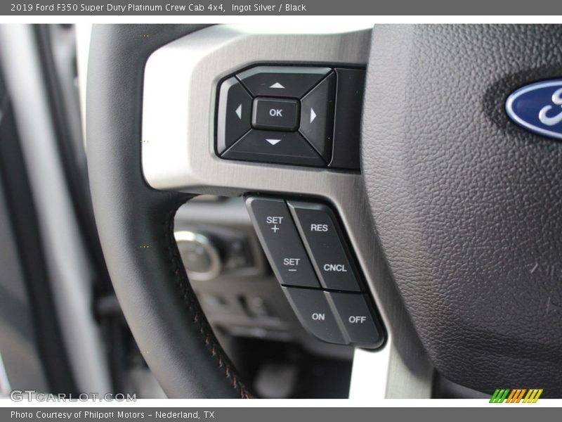 Ingot Silver / Black 2019 Ford F350 Super Duty Platinum Crew Cab 4x4