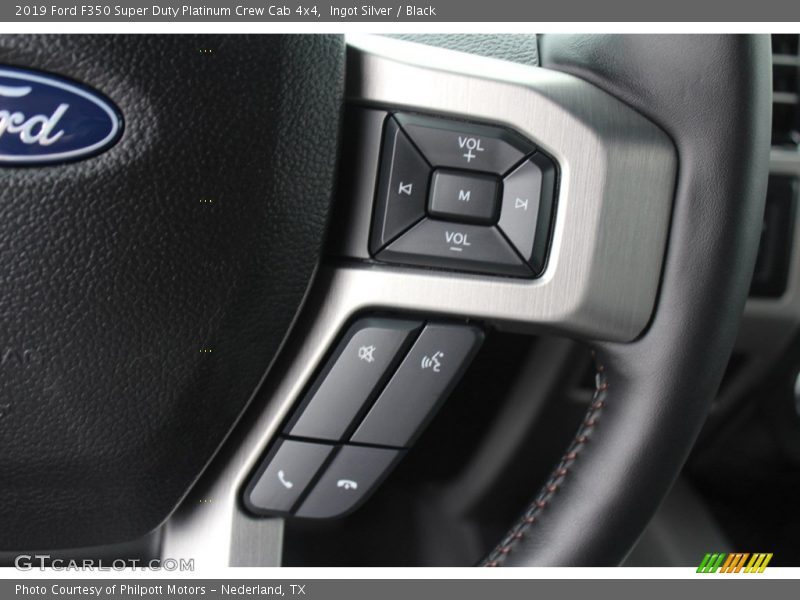 Ingot Silver / Black 2019 Ford F350 Super Duty Platinum Crew Cab 4x4