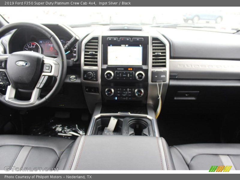 Ingot Silver / Black 2019 Ford F350 Super Duty Platinum Crew Cab 4x4