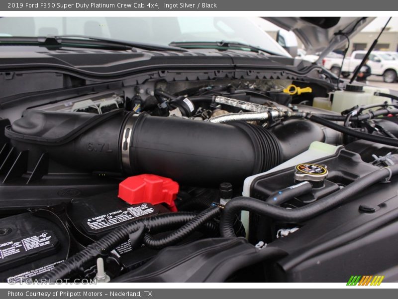 Ingot Silver / Black 2019 Ford F350 Super Duty Platinum Crew Cab 4x4