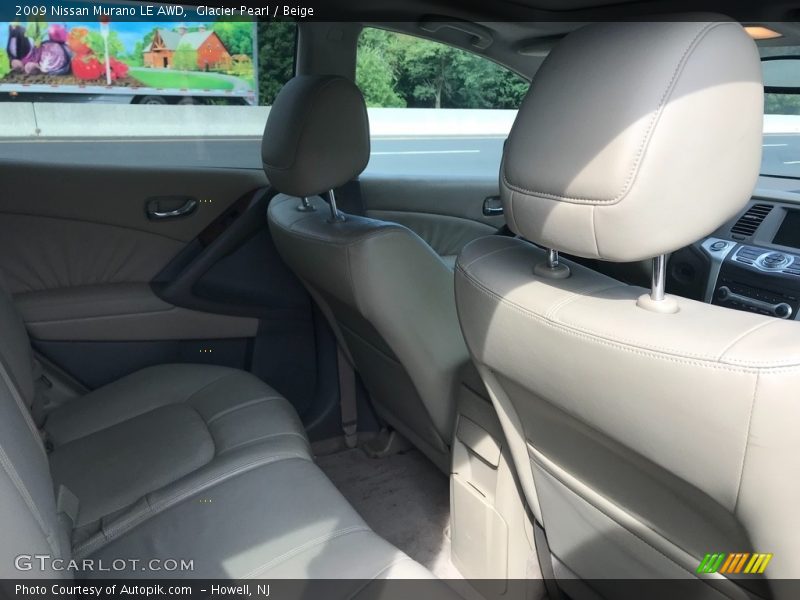 Glacier Pearl / Beige 2009 Nissan Murano LE AWD