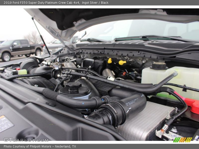 Ingot Silver / Black 2019 Ford F350 Super Duty Platinum Crew Cab 4x4