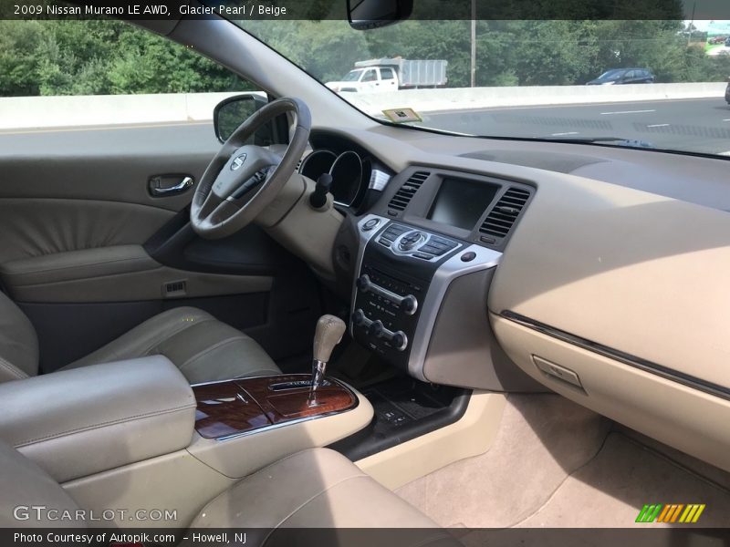 Glacier Pearl / Beige 2009 Nissan Murano LE AWD