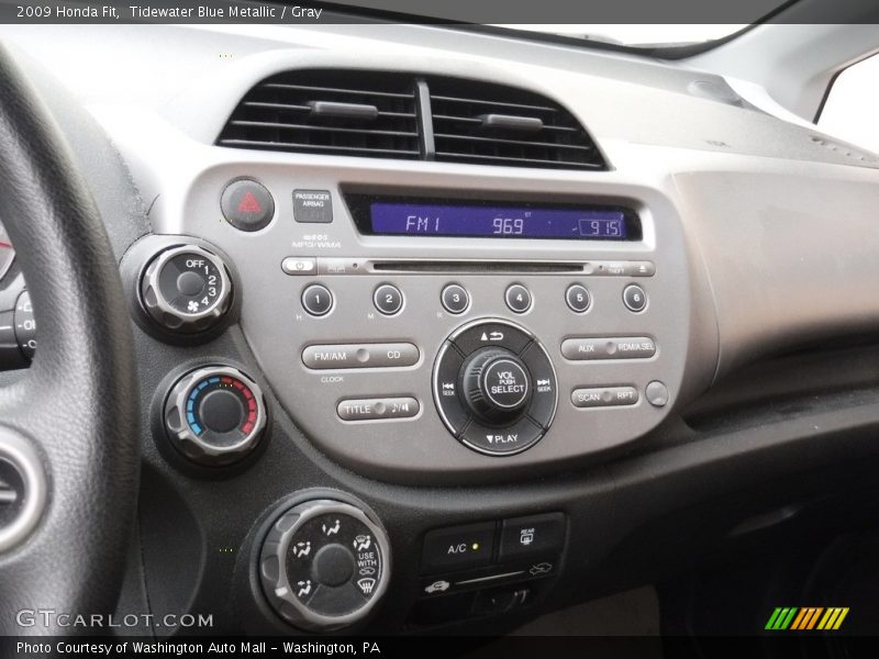 Tidewater Blue Metallic / Gray 2009 Honda Fit