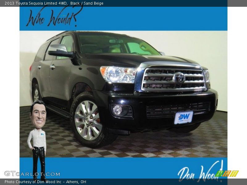 Black / Sand Beige 2013 Toyota Sequoia Limited 4WD
