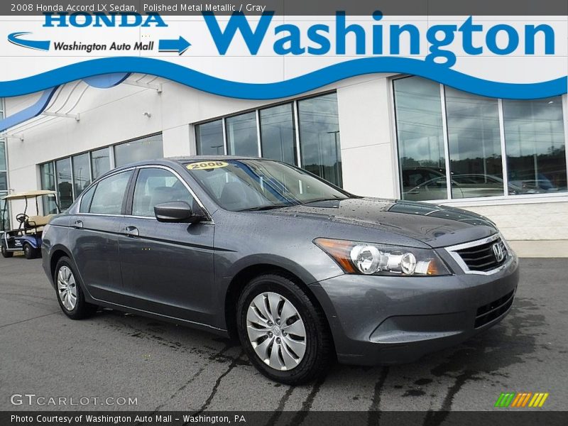 Polished Metal Metallic / Gray 2008 Honda Accord LX Sedan