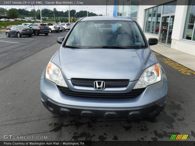Glacier Blue Metallic / Gray 2007 Honda CR-V LX 4WD