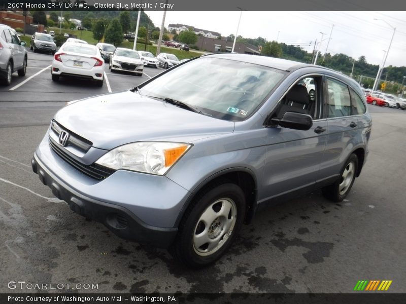 Glacier Blue Metallic / Gray 2007 Honda CR-V LX 4WD