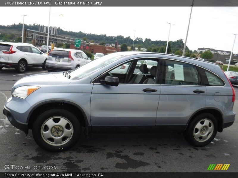 Glacier Blue Metallic / Gray 2007 Honda CR-V LX 4WD