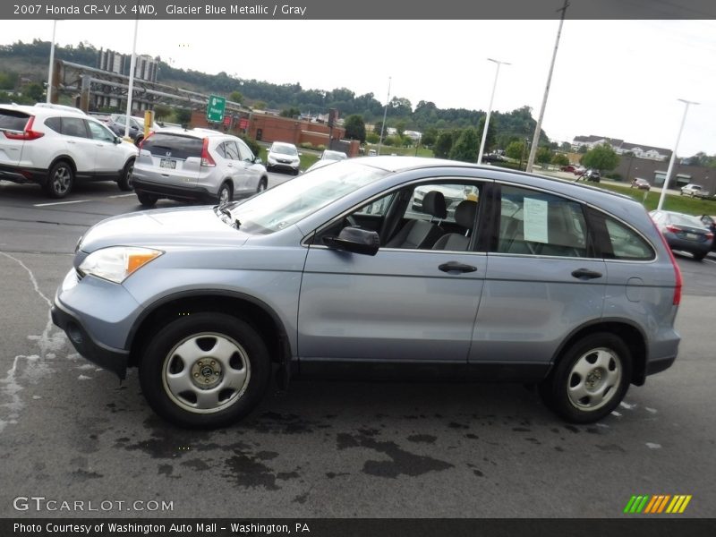 Glacier Blue Metallic / Gray 2007 Honda CR-V LX 4WD