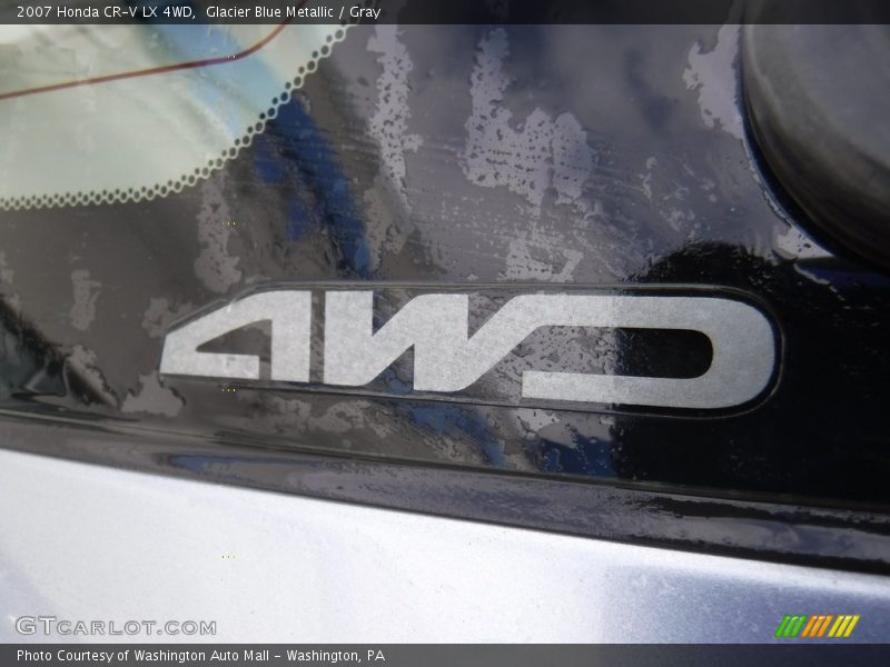 Glacier Blue Metallic / Gray 2007 Honda CR-V LX 4WD