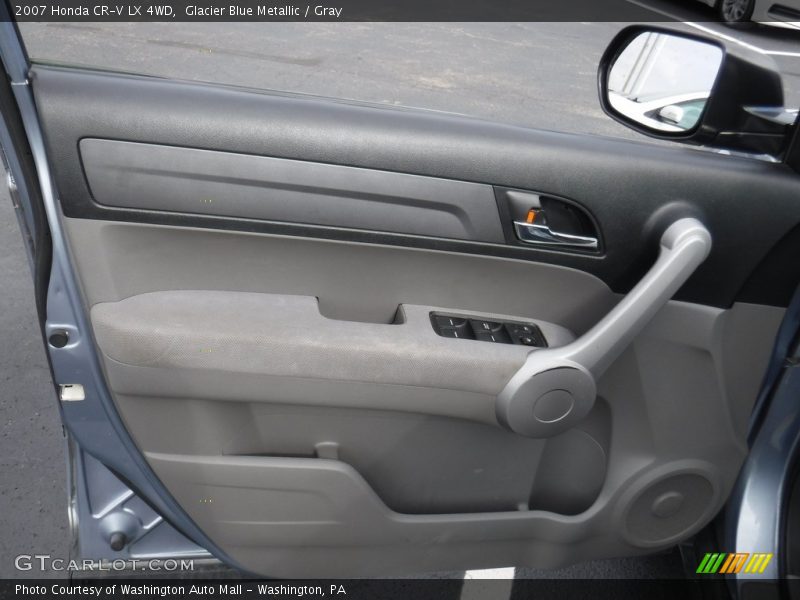 Glacier Blue Metallic / Gray 2007 Honda CR-V LX 4WD