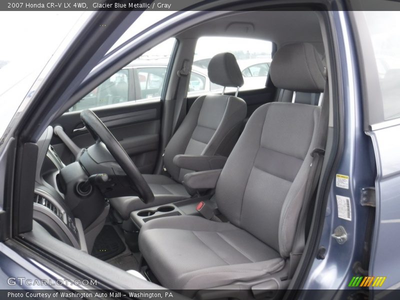 Glacier Blue Metallic / Gray 2007 Honda CR-V LX 4WD