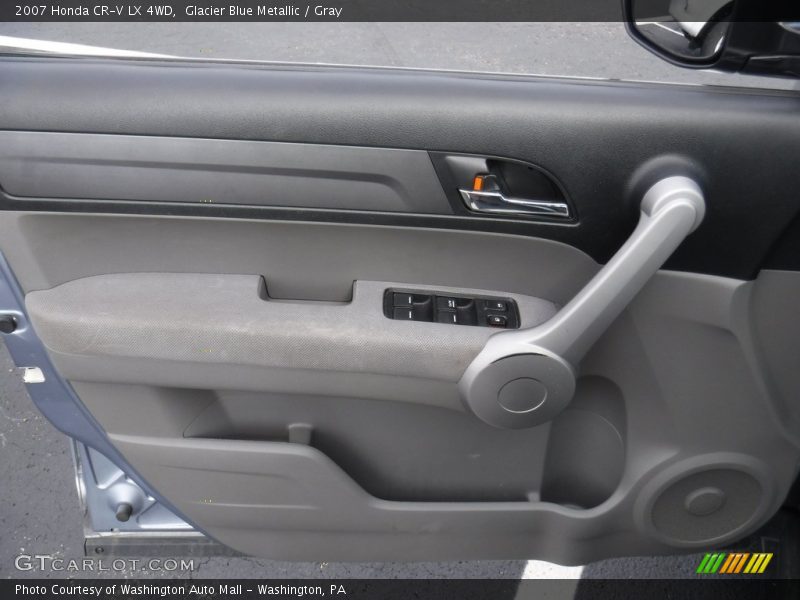 Glacier Blue Metallic / Gray 2007 Honda CR-V LX 4WD