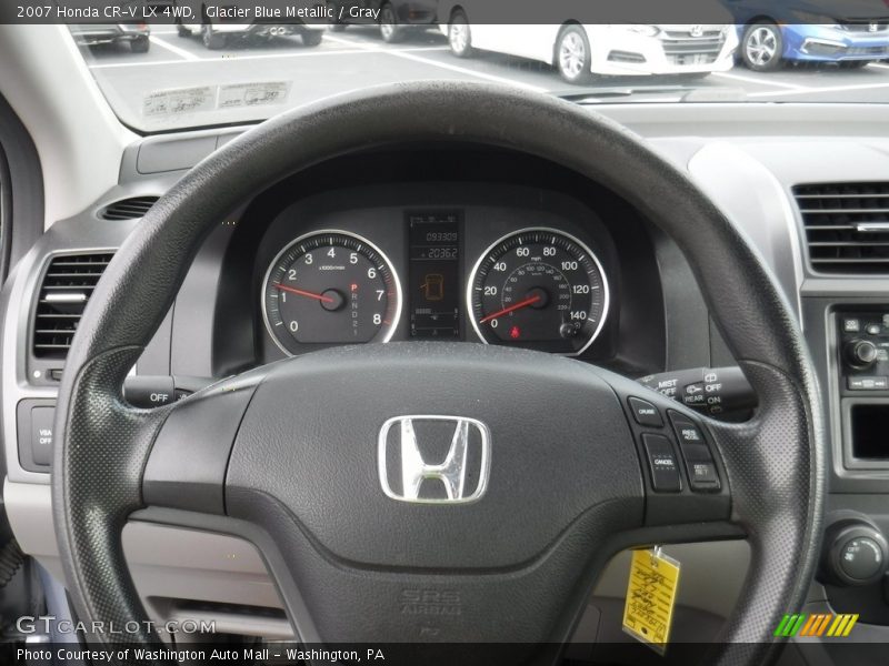 Glacier Blue Metallic / Gray 2007 Honda CR-V LX 4WD