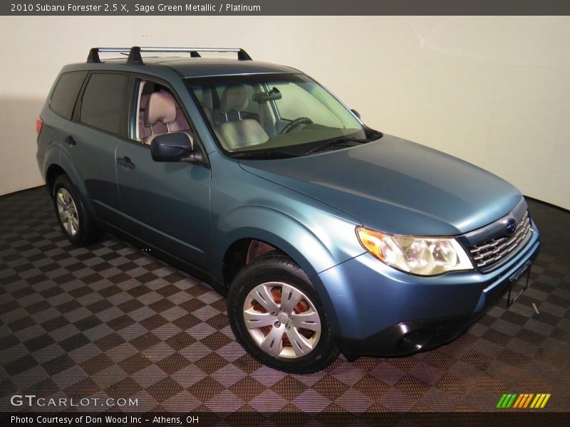 Sage Green Metallic / Platinum 2010 Subaru Forester 2.5 X