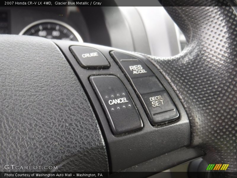 Glacier Blue Metallic / Gray 2007 Honda CR-V LX 4WD