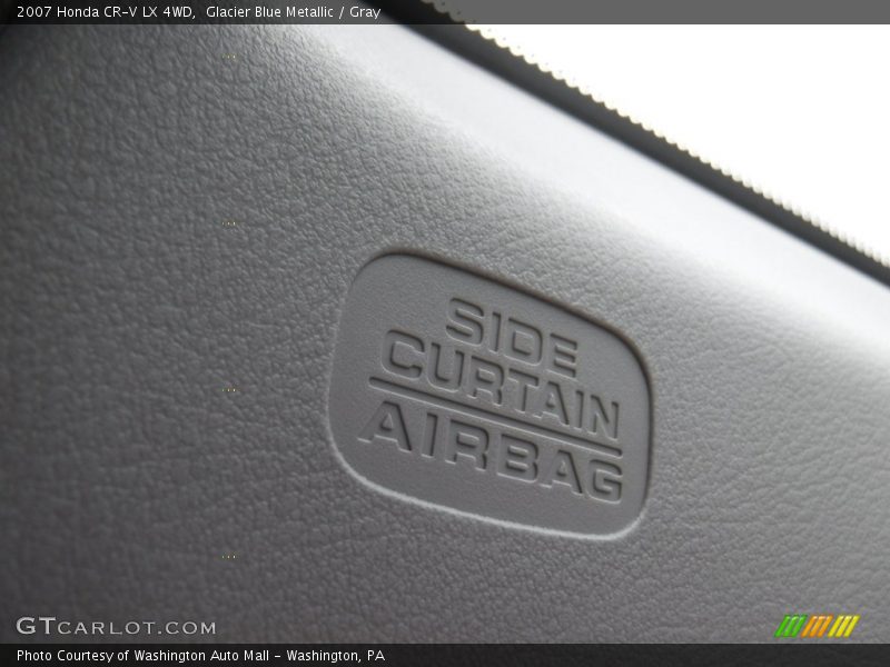 Glacier Blue Metallic / Gray 2007 Honda CR-V LX 4WD