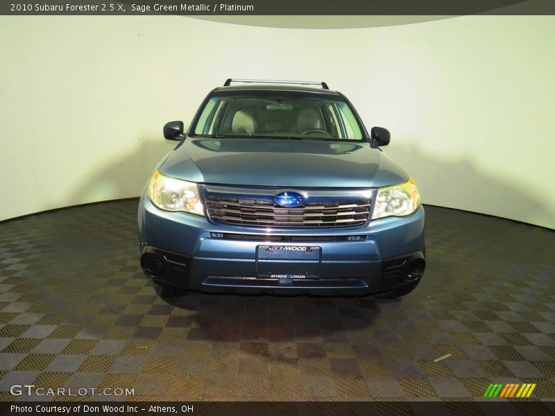 Sage Green Metallic / Platinum 2010 Subaru Forester 2.5 X