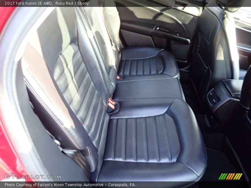 Ruby Red / Ebony 2017 Ford Fusion SE AWD