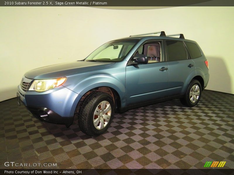 Sage Green Metallic / Platinum 2010 Subaru Forester 2.5 X